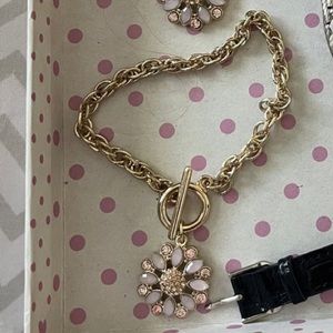 Gold floral bracelet